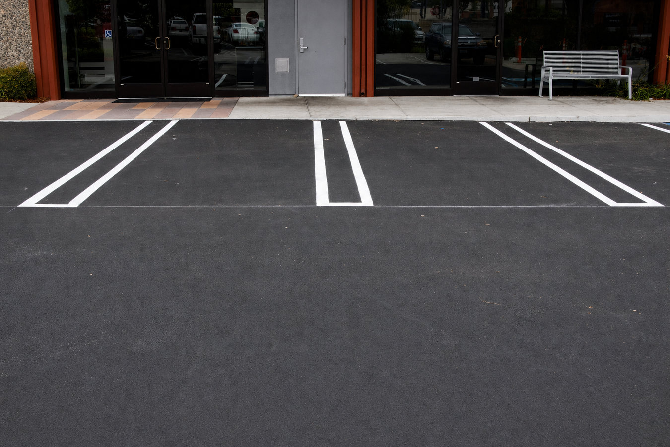 Parking lot paving